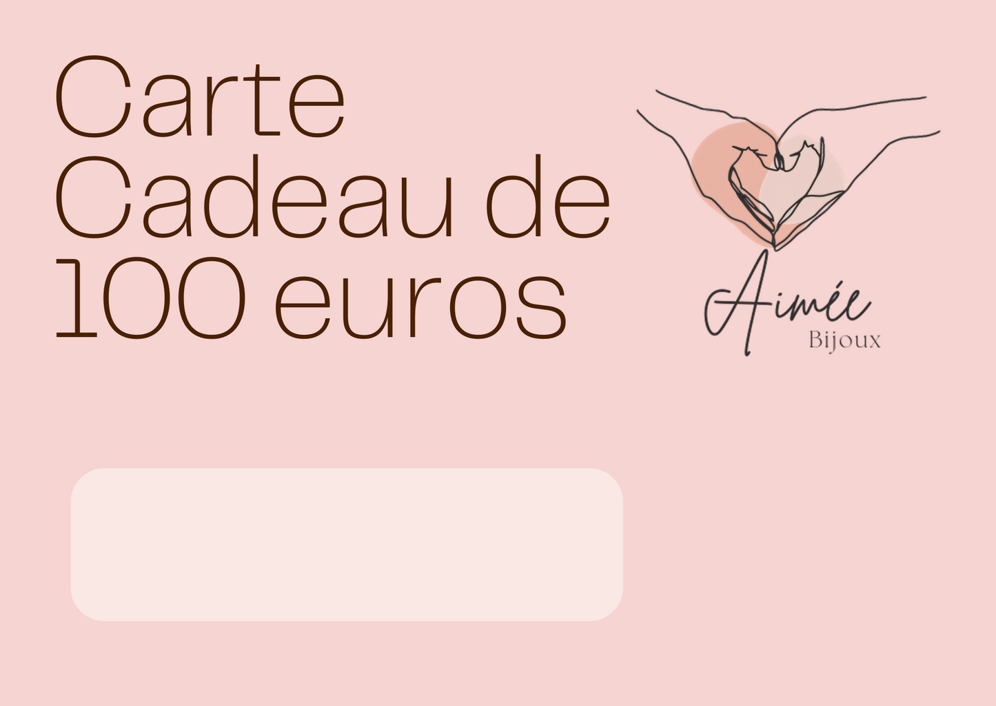 Carte Cadeau Aimée Bijoux - 100€ 🎁